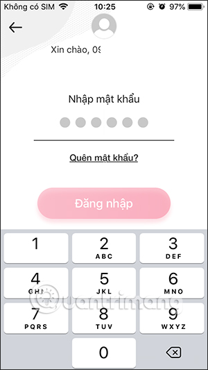 Cấp mật khẩu lần đầu dùng