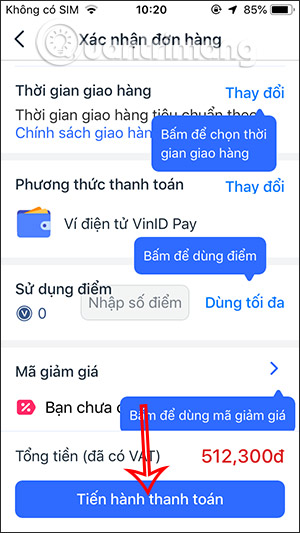 Thực hiện thanh