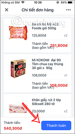 Thanh toán hóa đơn