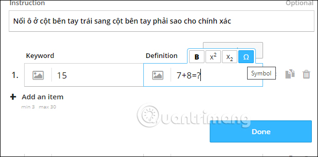 Thêm câu hỏi