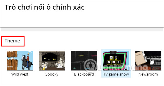 Theme trò chơi