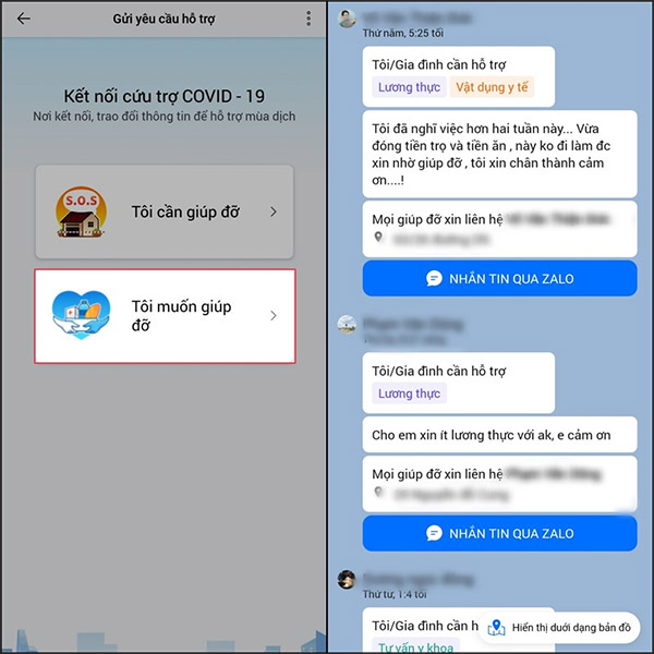 Tôi muốn giúp đỡ