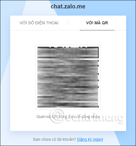 Hiện mã QR 