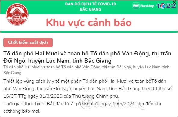 Vị trí cụ thể