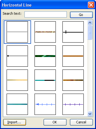 Horizontal Line: