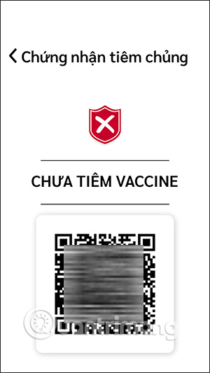 Chứng nhận tiêm chủng 