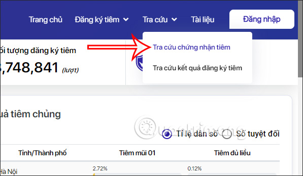 Tra cứu chứng nhận
