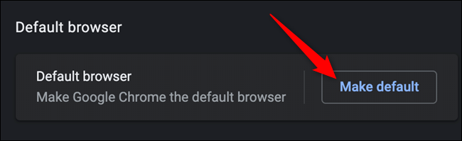 Nhấn vào “Make Default”