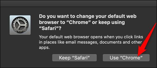 Nhấp vào “Use Chrome”