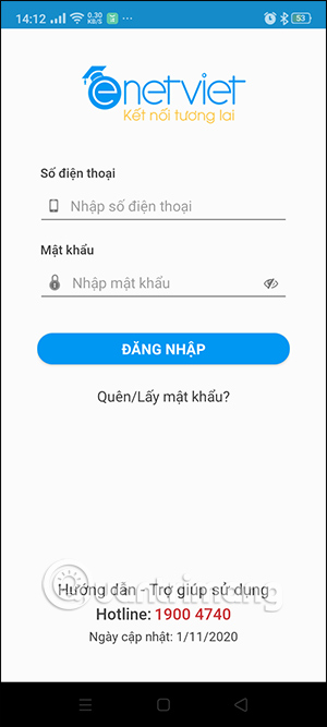 Đăng nhập tài khoản