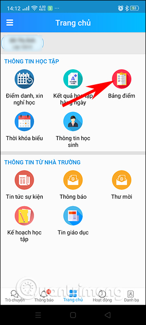 Bảng điểm