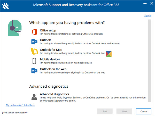 Fix lỗi Outlook và Office 365