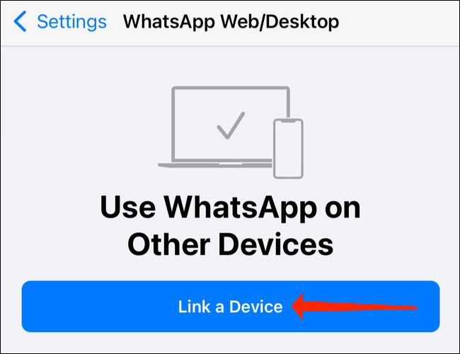 Nhấn vào “Link A Device”