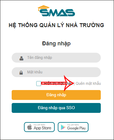 Quên mật khẩu SMAS
