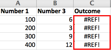 Lỗi Excel