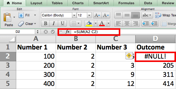 Lỗi Excel