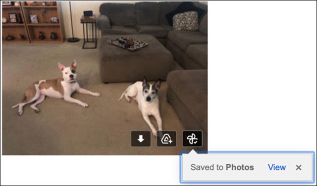 Nhấp vào “Save to Photos” 