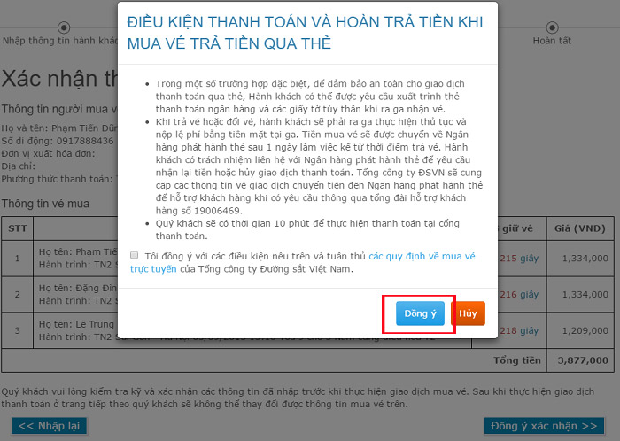 Đặt mua vé tàu Tết qua mạng