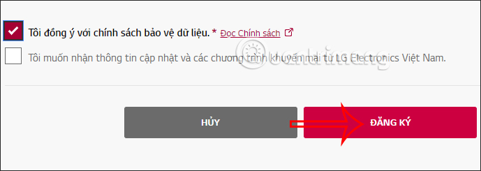 Đăng ký LG