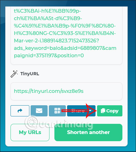 Link trên Tiny 