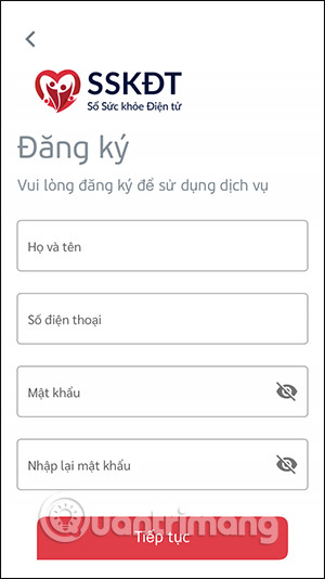 Điền thông tin