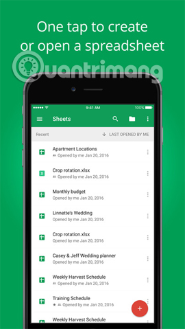 Ứng dụng đọc file Excel trên iPhone/iPad