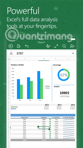 Ứng dụng đọc file Excel trên iPhone/iPad chất lượng