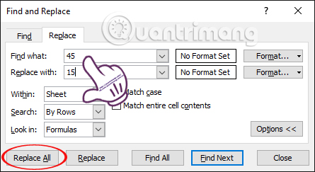 Thay thế Excel 
