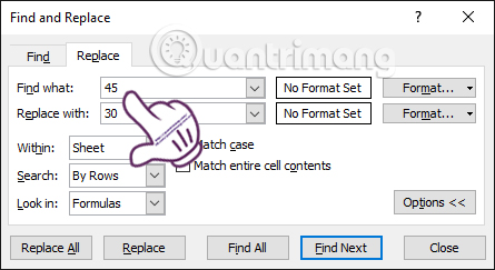 Thay thế Excel 