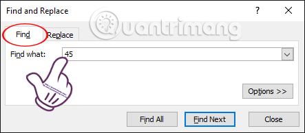 Tìm kiếm Excel