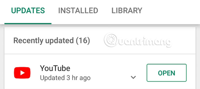 Cập nhật Youtube