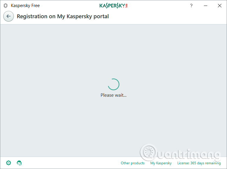 Khởi động Kaspersky Free