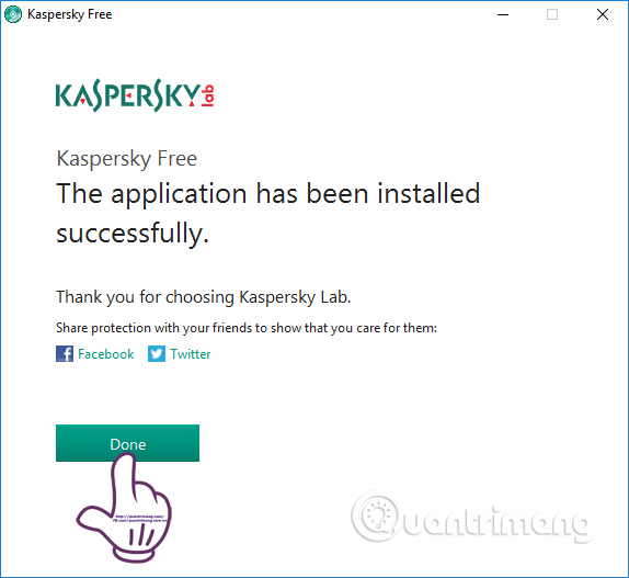 Cài đặt Kaspersky Free trên máy tính