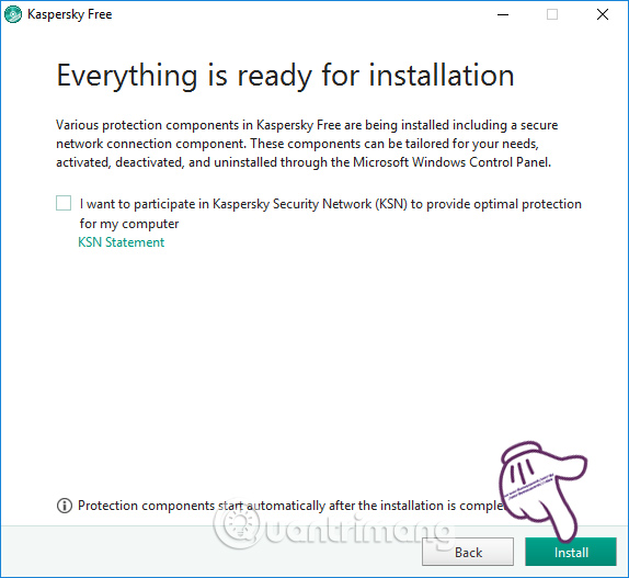 Nhấn nút Install 