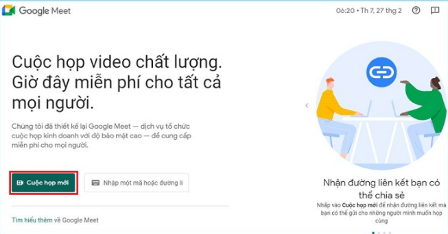 Cách tải Google Meet trên máy tính PC
