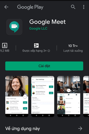 Tải Google Meet trên điện thoại Android