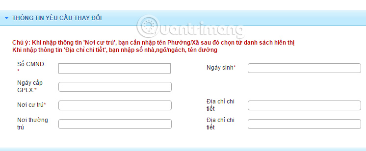 đổi giấy phép lái xe