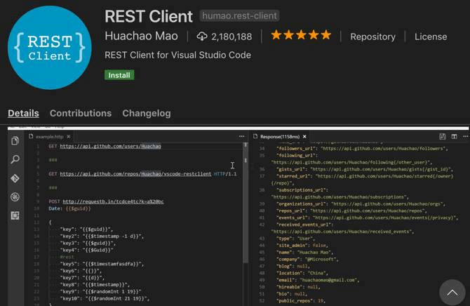 Extension REST Client