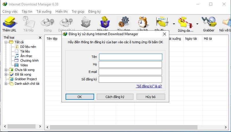 Cách cài Internet Download Manager bản quyền