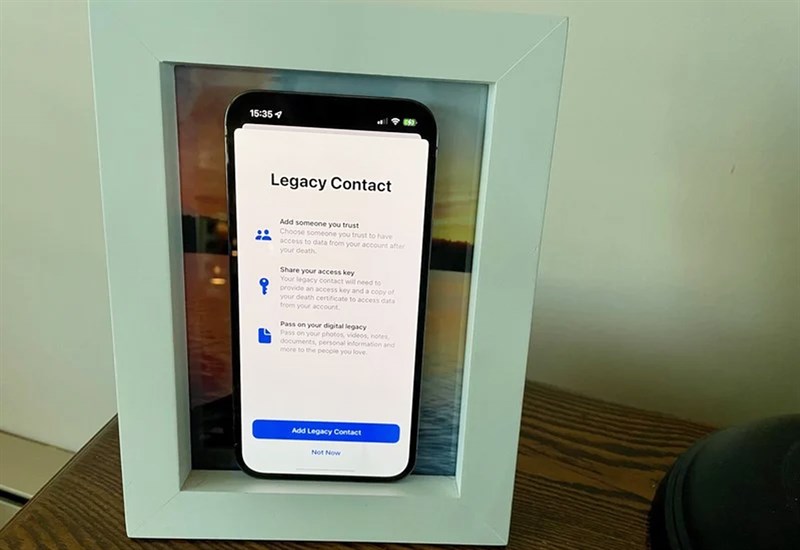Legacy Contact iOS 15.2