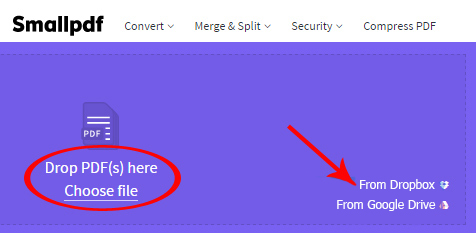 Click vào phần “Choose file” để tiến hành chọn file ghép