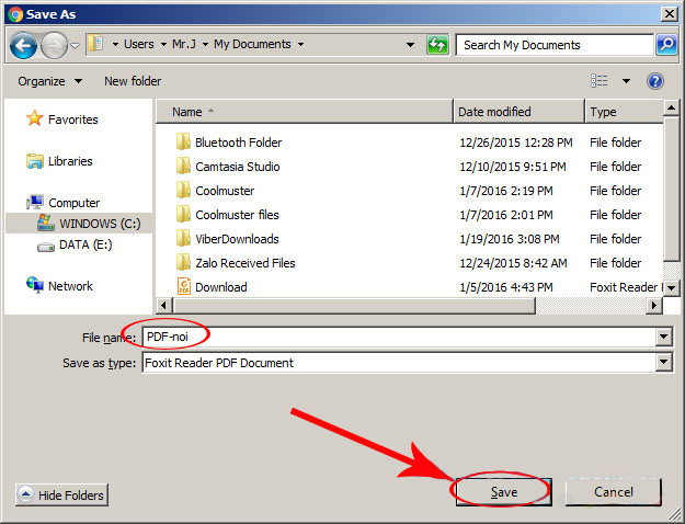 Lưu và đặt tên cho file đã ghép